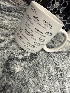 White Inspirational Sentiment Ceramic Coffee Mug